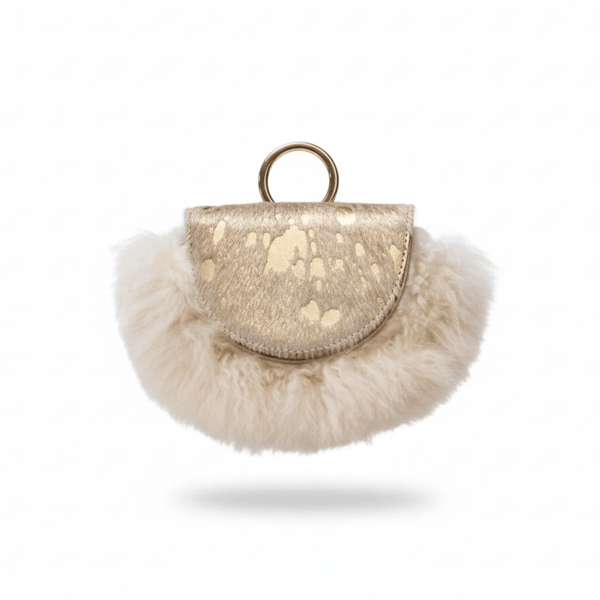 Cartera Killa Dorada — Cuero animal print, hecho a mano en Lima - Quranteby