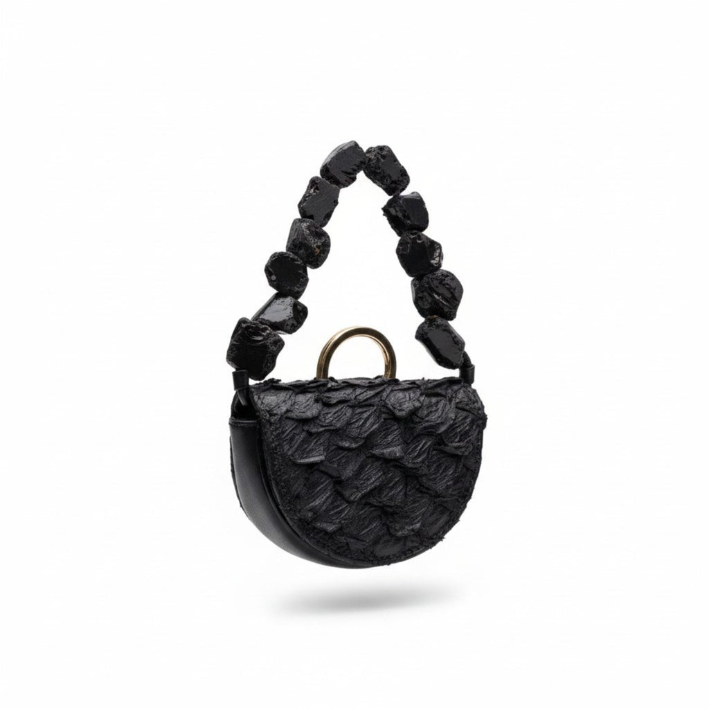 Cartera Killa Negra — Cuero de paiche, hecho a mano en Lima - Quranteby