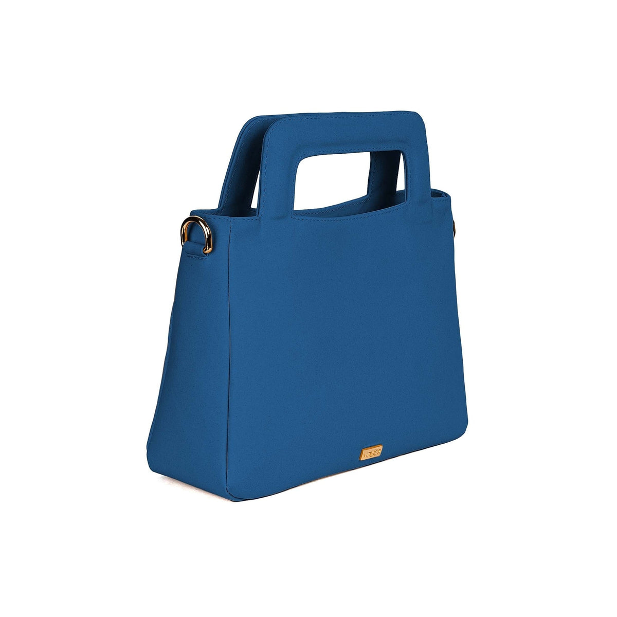 Cartera Nova Azul — Caucho natural de shiringa, hecho a mano en Perú - Quranteby