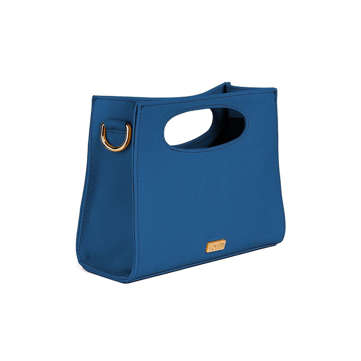 Cartera Vela Azul — Caucho natural de shiringa, hecho a mano en Perú - Quranteby