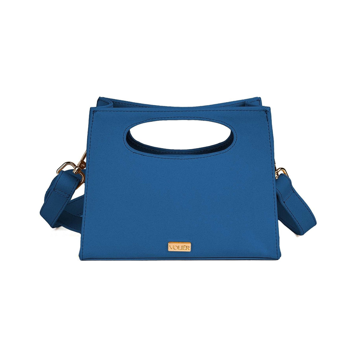Cartera Vela Azul — Caucho natural de shiringa, hecho a mano en Perú - Quranteby