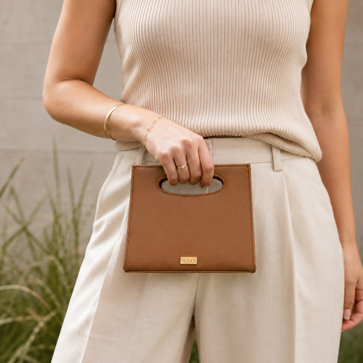 Cartera Vela Marrón — Caucho natural de shiringa, hecho a mano en Perú - Quranteby