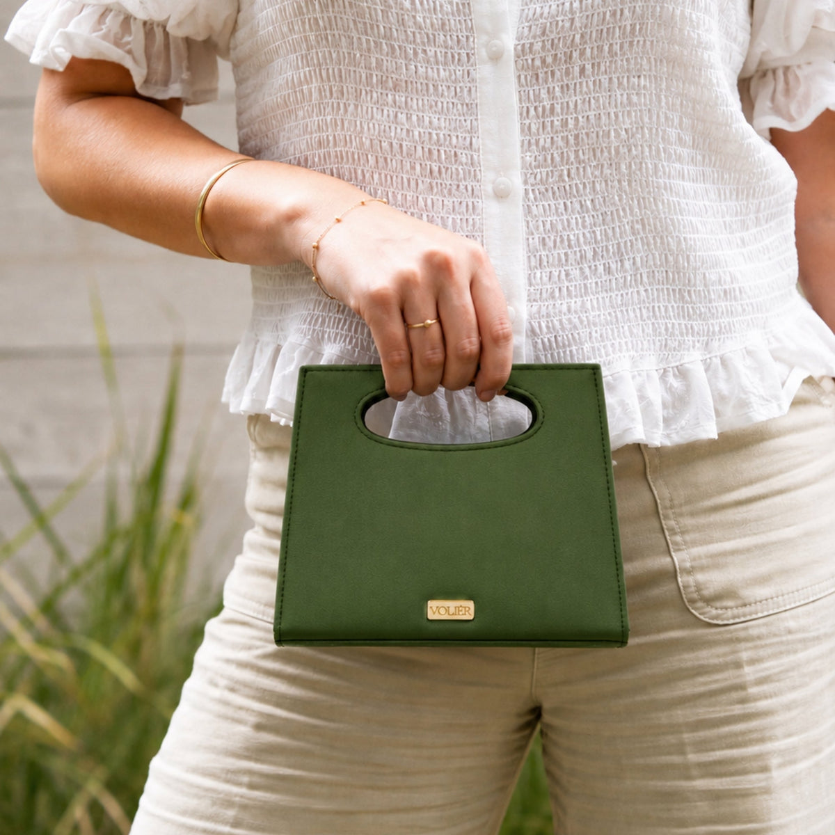 Cartera Vela Verde — Caucho natural de shiringa, hecho a mano en Peru - Quranteby