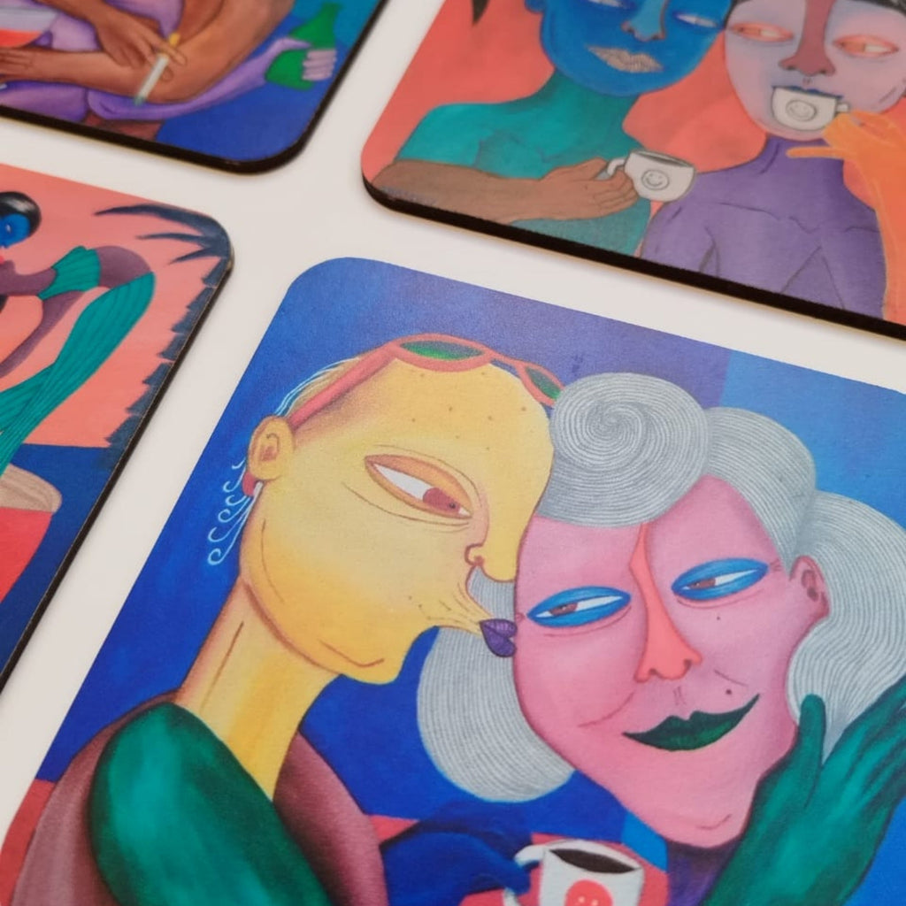 Set Imperfectos I — Arte peruano sobre MDF laminado, hecho en Perú - Quranteby