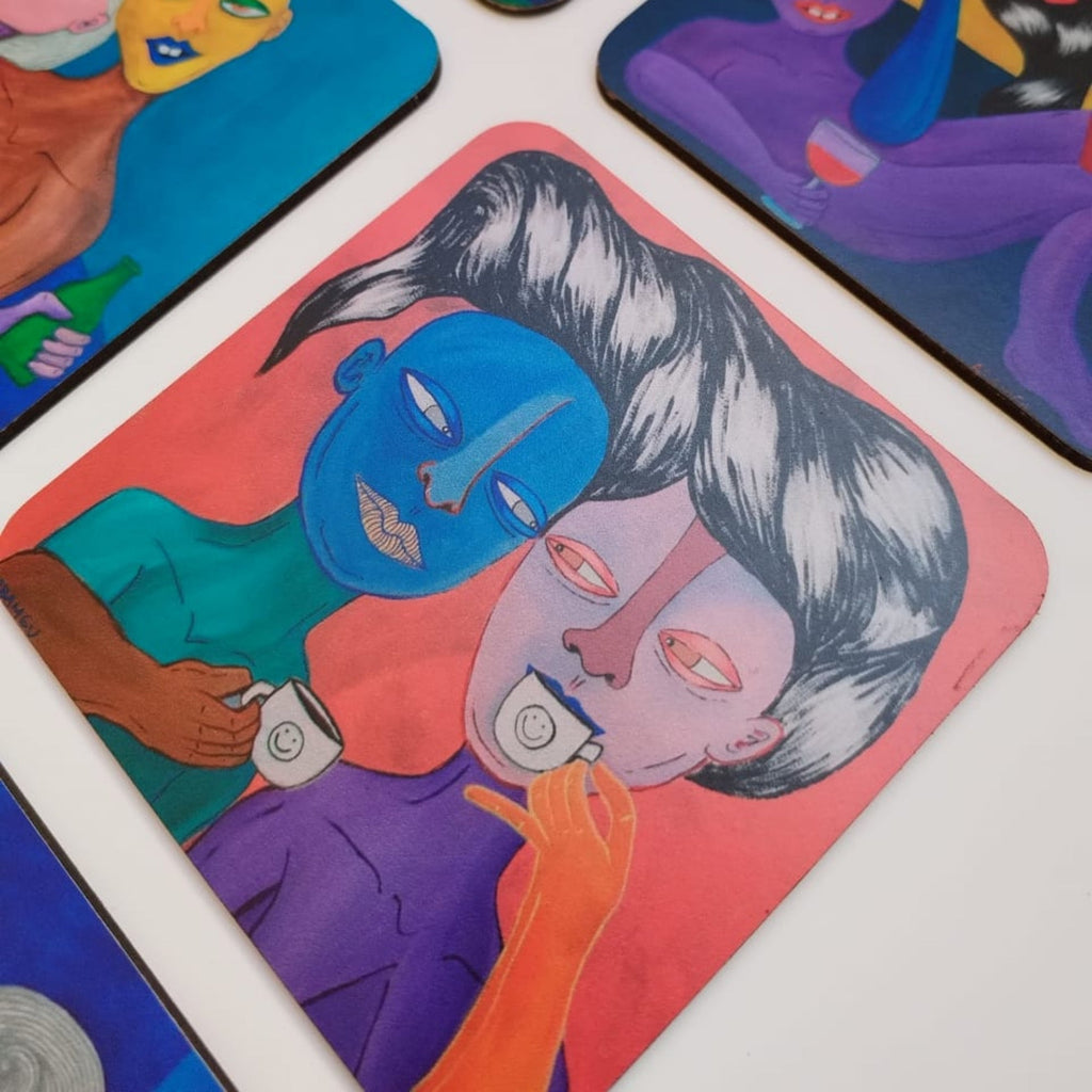 Set Imperfectos I — Arte peruano sobre MDF laminado, hecho en Perú - Quranteby