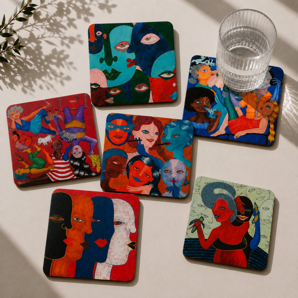 Set Imperfectos II — Arte peruano sobre MDF laminado, hecho en Perú - Quranteby