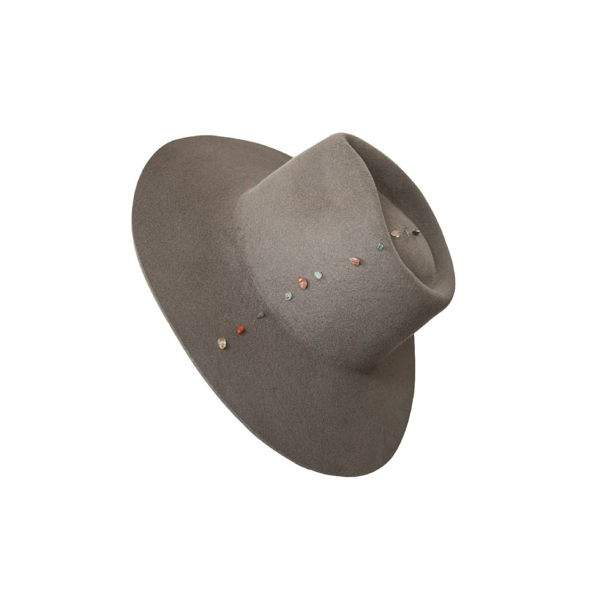 Sombrero Odisea Hat Beige Claro — Artesanal de lana, ala larga, Perú - Quranteby