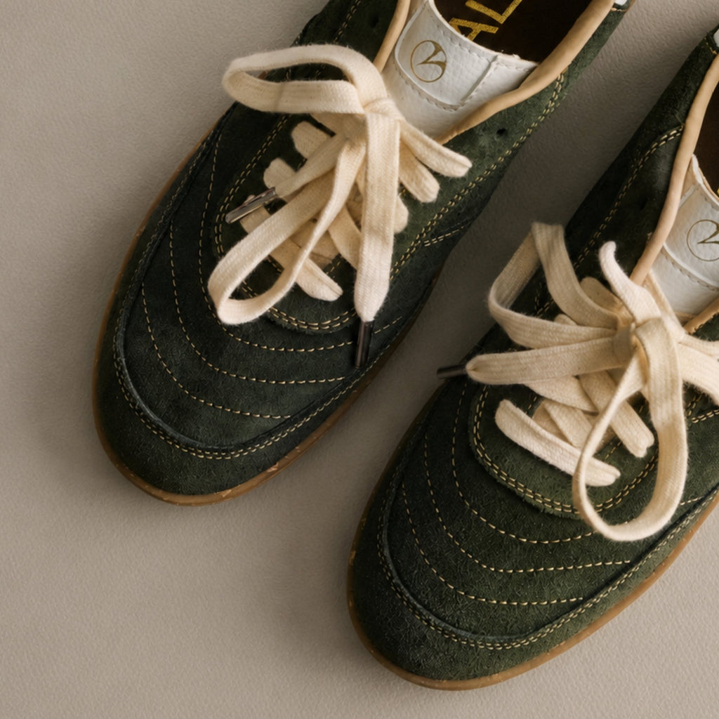 Zapatillas Forest Green Wood — Caucho de shiringa, hecho a mano en Lima - Quranteby